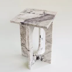 Pamono Bond Side Table in Calacatta Marble from Kiwano Concept><noscript><img width=