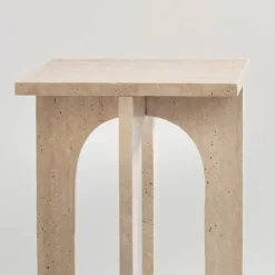 New Pamono Bond Side Table in Travertine from Kiwano Concept