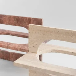 New Pamono Bond Side Table in Travertine from Kiwano Concept