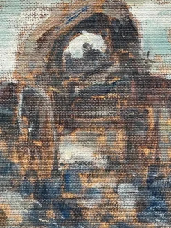 Pamono Bonfatti, Caravan, 20th Century, Oil Painting on Canvas><noscript><img width=