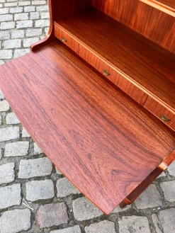 Pamono Bookcase with Secretary and Chest of Drawers in Teak, Denmark><noscript><img width=