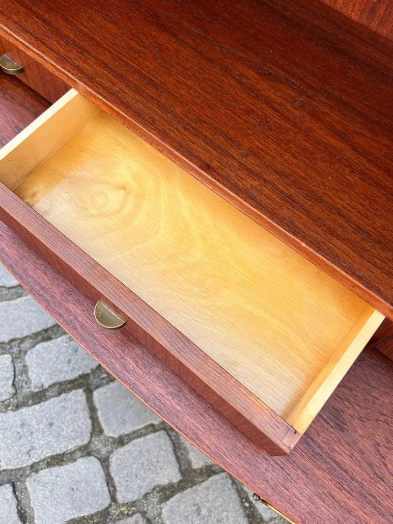 Pamono Bookcase with Secretary and Chest of Drawers in Teak, Denmark> Shelves & Wall Units