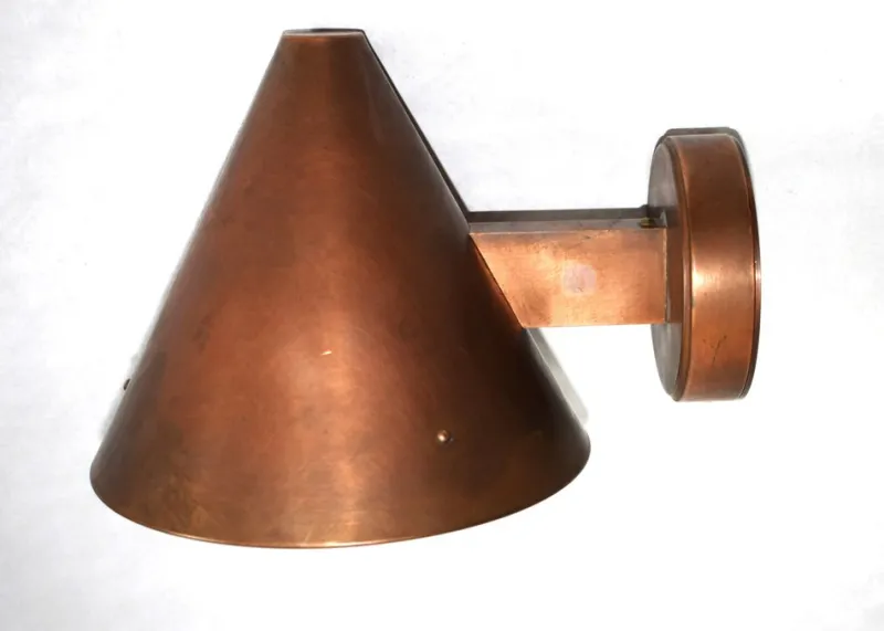 Pamono Boom Outdoor Wall Lamp in Copper from Bega, 1990s> Garden Lighting