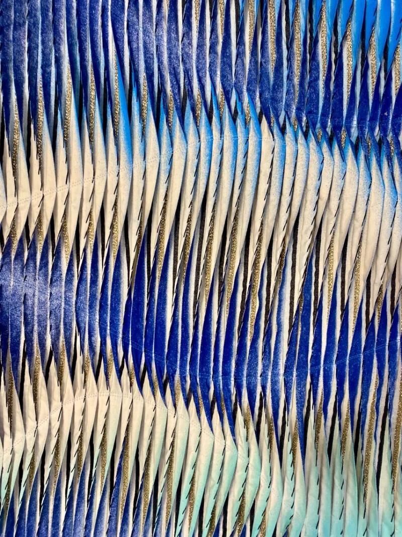 Pamono Boréal, 2023, Mixed Media Textile Artwork