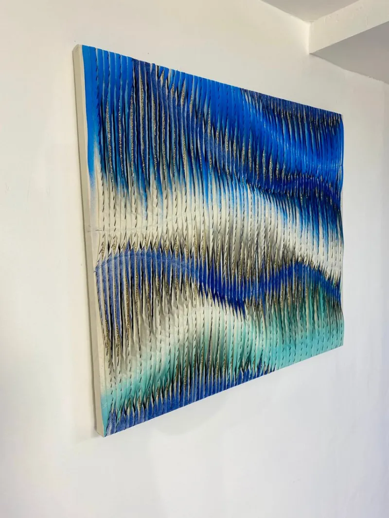 Pamono Boréal, 2023, Mixed Media Textile Artwork