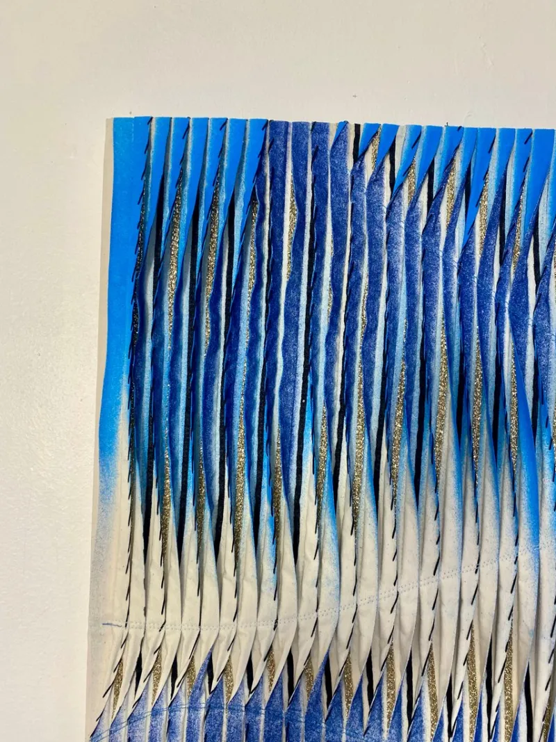 Pamono Boréal, 2023, Mixed Media Textile Artwork