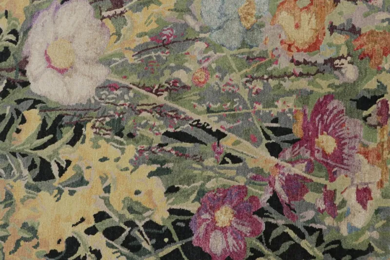 Pamono Botanical Rug from R&K Principal Jahanshah Nazmiyal> Carpets & Textiles|Carpets & Textiles