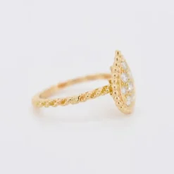 Pamono Boucheron - Serpent Bohème Ring in Yellow Gold and Diamonds