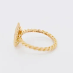Pamono Boucheron - Serpent Bohème Ring in Yellow Gold and Diamonds