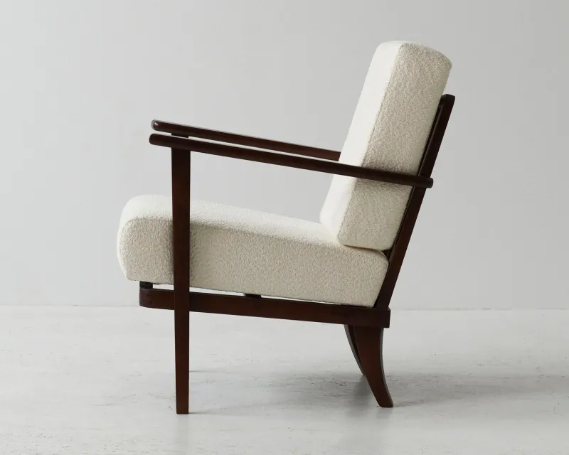 Pamono Bouclé Armchairs by Miroslav Navratil, 1970s, Set of 2> Lounge Chairs & Armchairs