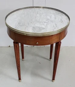 Pamono Bouillotte Table in Mahogany in the Style of Louis XVI, Early 20th Century> Console Tables