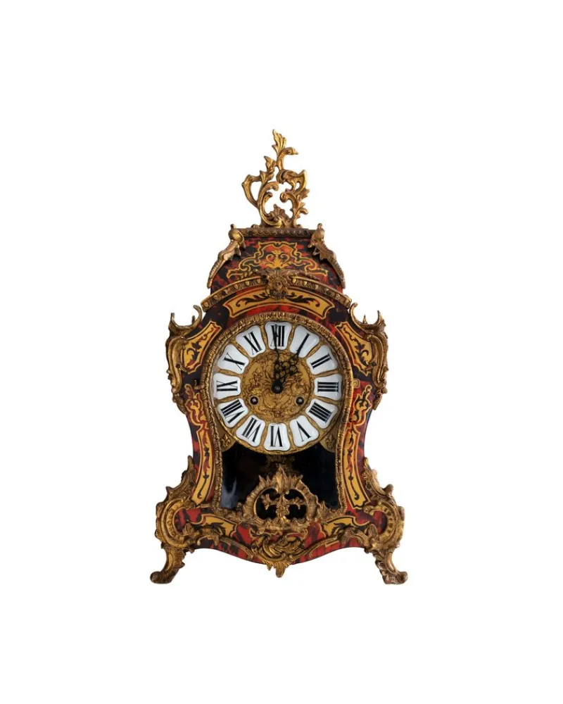 Sale Pamono Boulle Pendulum Mantle Clock, 1950s