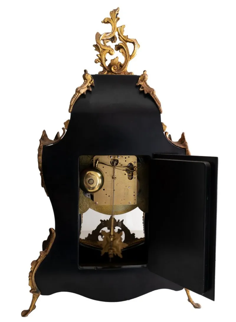 Sale Pamono Boulle Pendulum Mantle Clock, 1950s