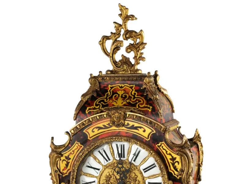 Sale Pamono Boulle Pendulum Mantle Clock, 1950s