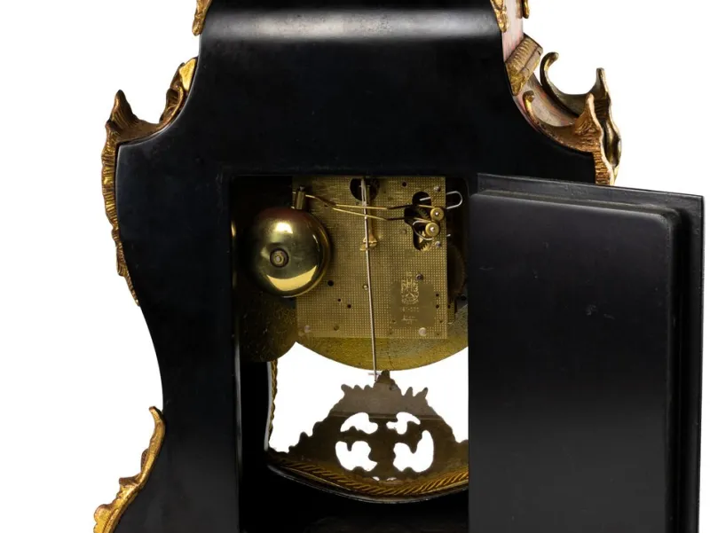 Sale Pamono Boulle Pendulum Mantle Clock, 1950s