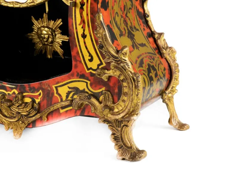 Sale Pamono Boulle Pendulum Mantle Clock, 1950s