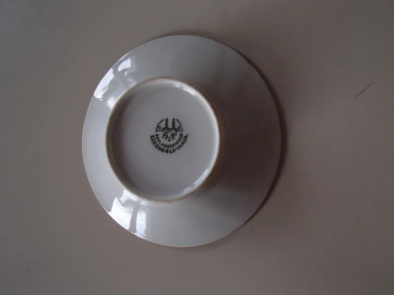 Pamono Bowl and Small Plates from Schlagenwald, 1930s, Set of 7> Serving Dishes