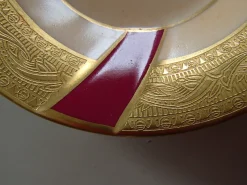 Pamono Bowl and Small Plates from Schlagenwald, 1930s, Set of 7><noscript><img width=