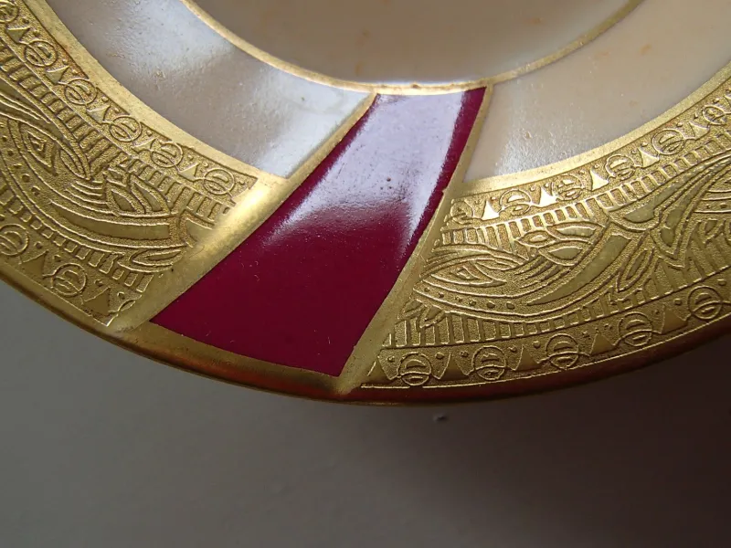 Pamono Bowl and Small Plates from Schlagenwald, 1930s, Set of 7> Serving Dishes