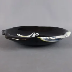Best Pamono Bowl in Black and Multi-Colored Sommerso Glass, 1970s