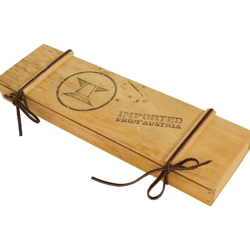 Pamono Boxed Amboss 2050 Carving Knives and Fork attributed to Helmut Alder, Austria, 1950s, Set of 3> Cutlery & Serving Utensils