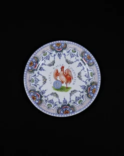 Pamono BR Canta Galle Libertatem Plate in Gien Earthenware> Dinner Plates & Bowls