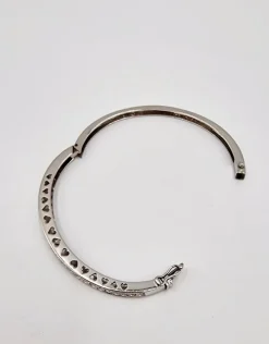 Pamono Bracelet in 18 Karat White Gold with 25 Diamonds, 1990s><noscript><img width=