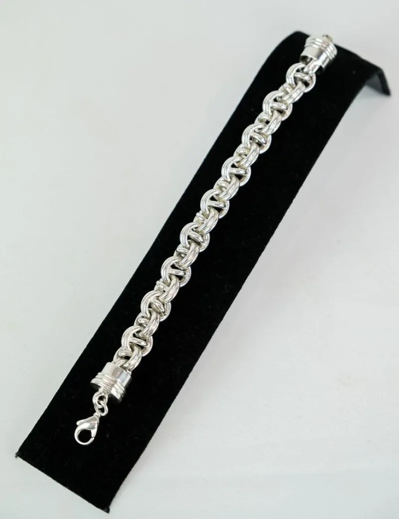 Hot Pamono Bracelets in Silver, Powerful Model, Divided Into Rings Nice