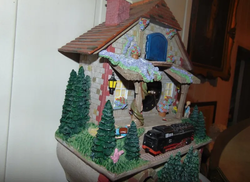 Online Pamono Bradford Exchange Figure Train Clock, 1980s