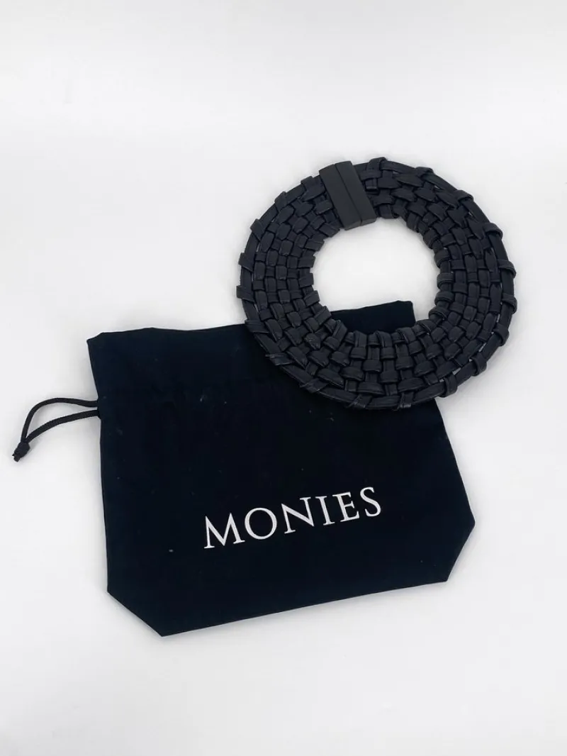 Pamono Braided Leather Necklace from Monies, 1990s> Necklaces