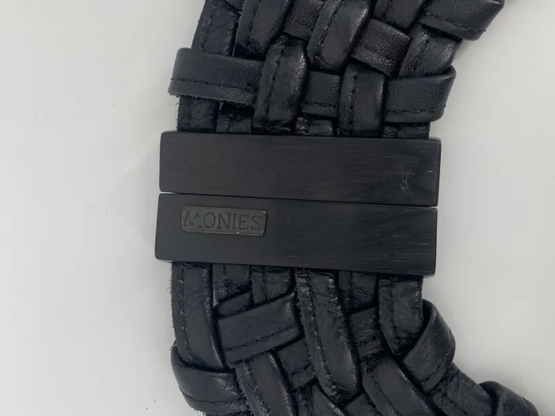 Pamono Braided Leather Necklace from Monies, 1990s> Necklaces
