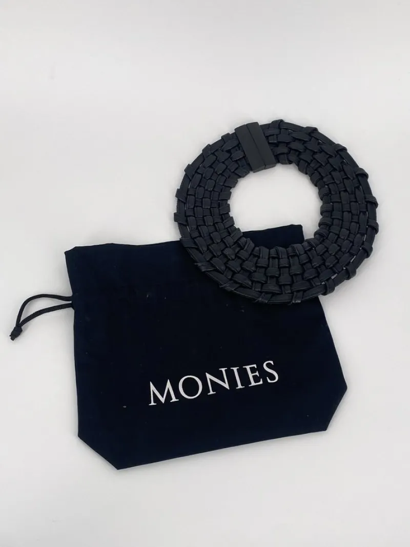 Pamono Braided Leather Necklace from Monies, 1990s> Necklaces