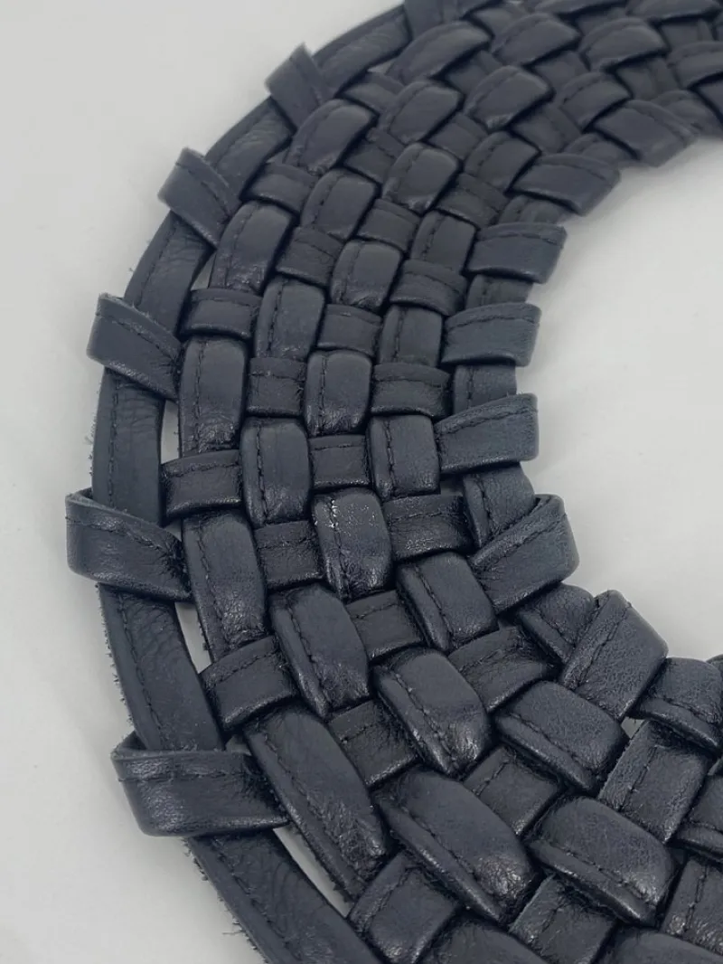 Pamono Braided Leather Necklace from Monies, 1990s> Necklaces
