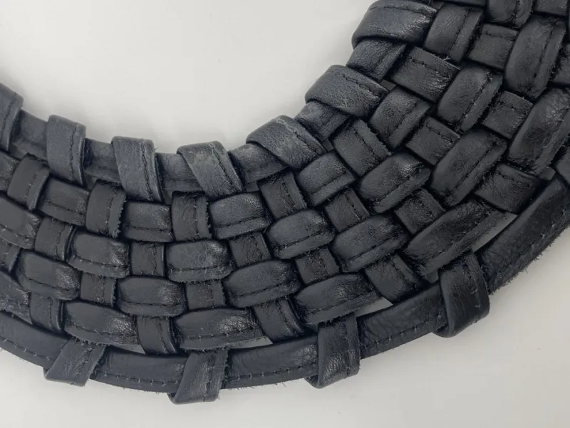 Pamono Braided Leather Necklace from Monies, 1990s> Necklaces
