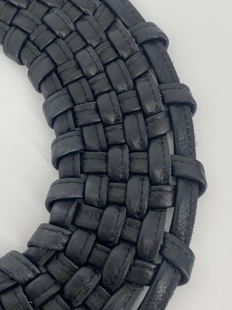 Pamono Braided Leather Necklace from Monies, 1990s> Necklaces