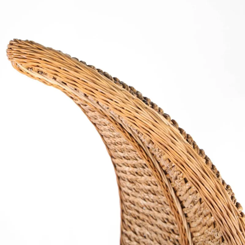 Pamono Braided Rush Throne, 1970s> Lounge Chairs & Armchairs