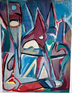 Pamono Bram Van Velde, Untitled, 1980s, Lithograph> Abstraction