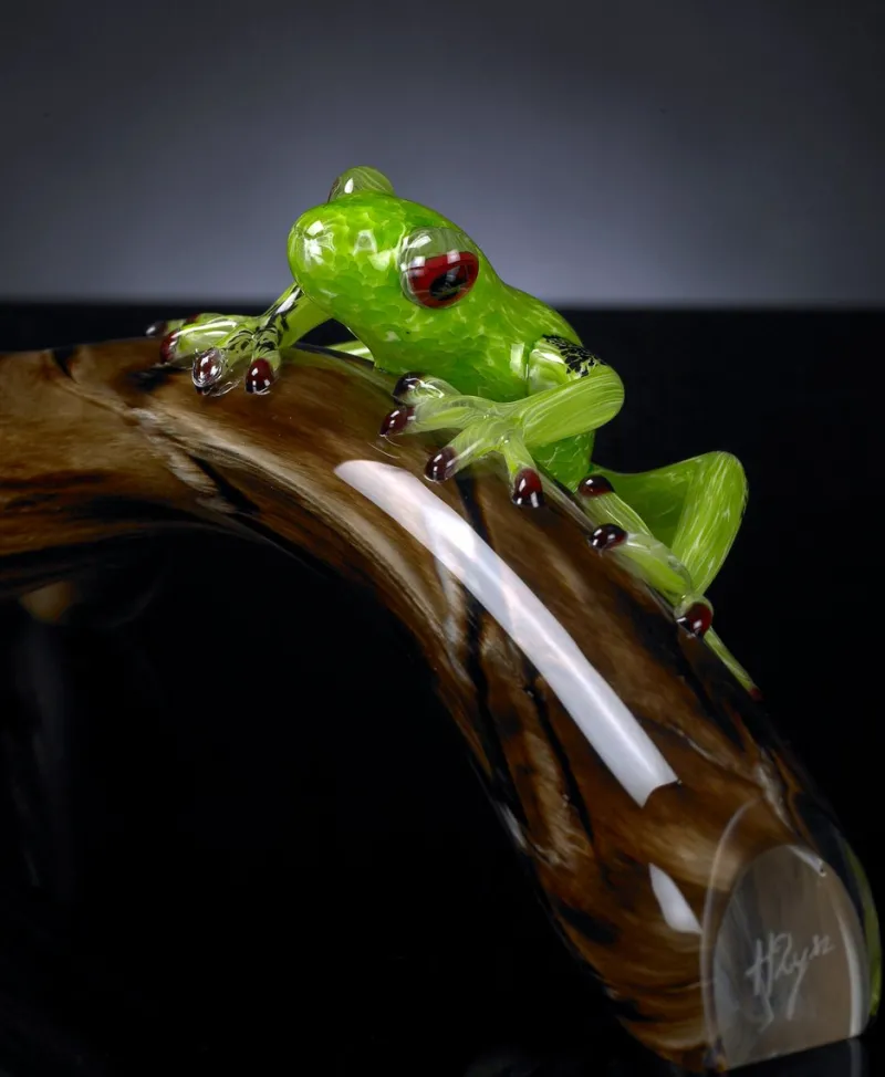 Pamono Branch with Frog Sculpture from VGnewtrend> Decorative Objects