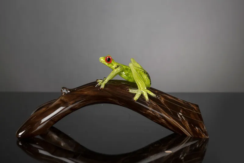 Pamono Branch with Frog Sculpture from VGnewtrend> Decorative Objects