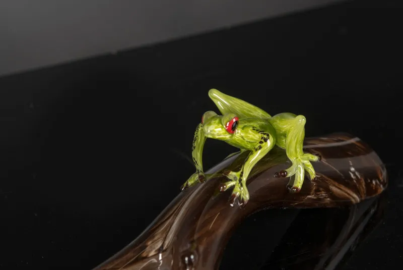 Pamono Branch with Frog Sculpture from VGnewtrend> Decorative Objects