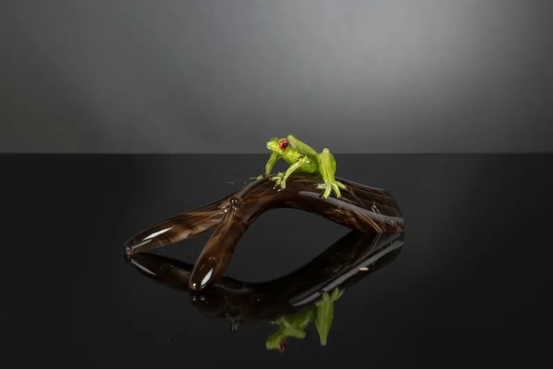 Pamono Branch with Frog Sculpture from VGnewtrend> Decorative Objects