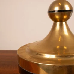 Clearance Pamono Brass and Acrylic Glass Storage Box by Renato Meneghetti for DDD Design, 1970s