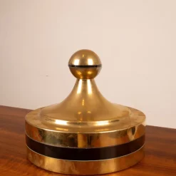 Clearance Pamono Brass and Acrylic Glass Storage Box by Renato Meneghetti for DDD Design, 1970s