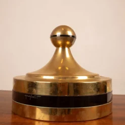 Clearance Pamono Brass and Acrylic Glass Storage Box by Renato Meneghetti for DDD Design, 1970s