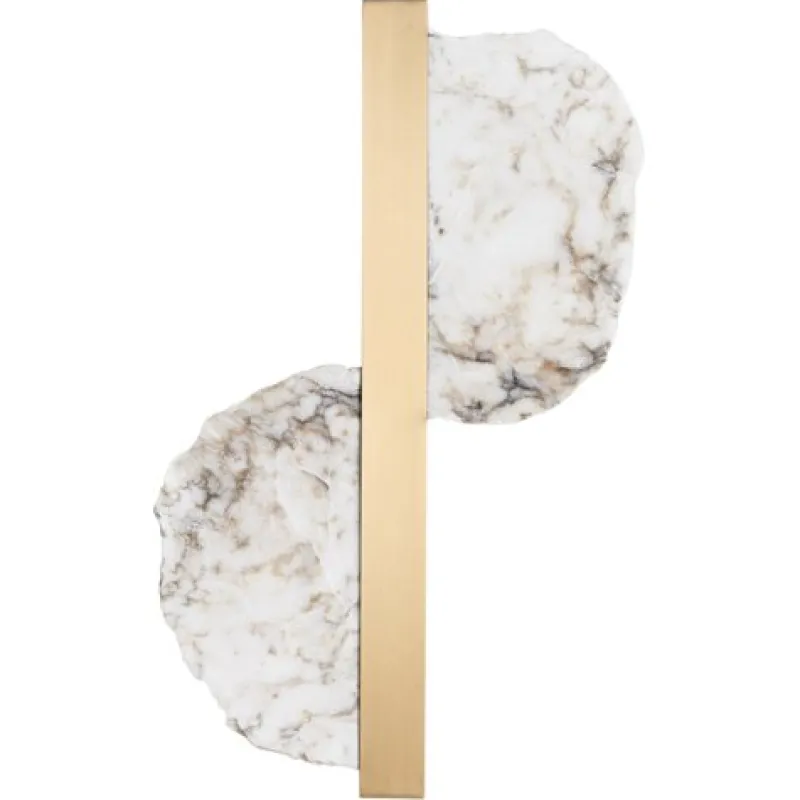 Pamono Brass and Alabaster Eclipse Wall Sconce by Matlight Milano> Wall Lights & Sconces