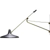 Clearance Pamono Brass and Black Metal No 3030 Wall Light from Stilnovo, Italy, 1950s