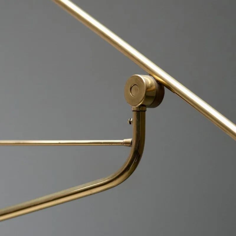 Clearance Pamono Brass and Black Metal No 3030 Wall Light from Stilnovo, Italy, 1950s