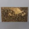 Clearance Pamono Brass and Embossed Sheet Metal High Relief Panel with Holy Family Painting, 1940s