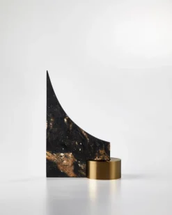 Pamono Brass and Granite Bookend by William Guillon><noscript><img width=