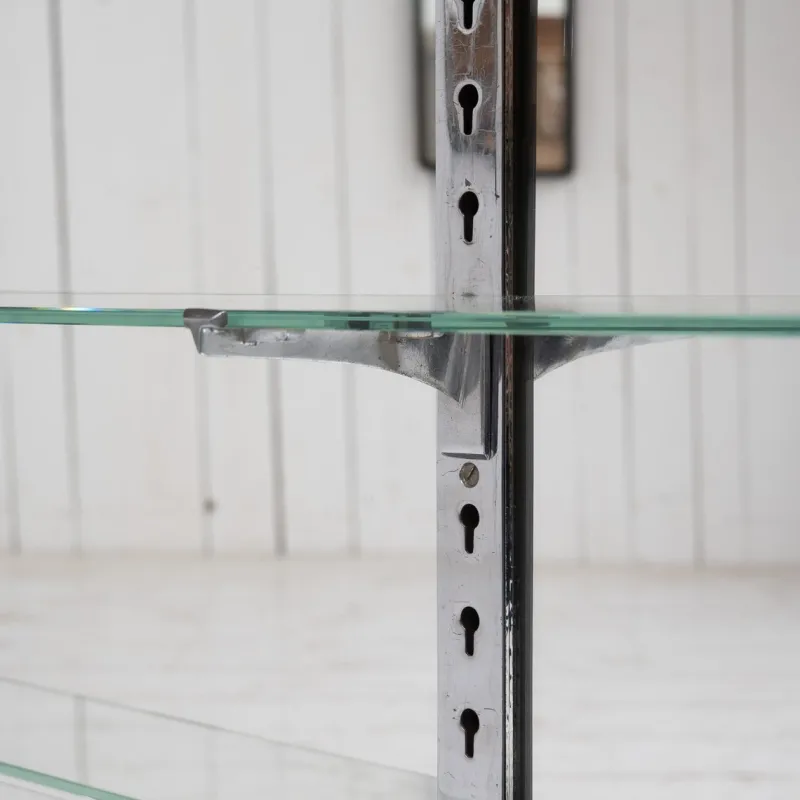 Pamono Brass and Oak Counter, 1930> Worktables & Workbenches